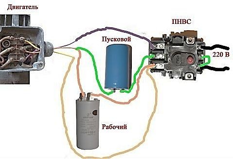 Схемы подключения электродвигателя к электропитанию