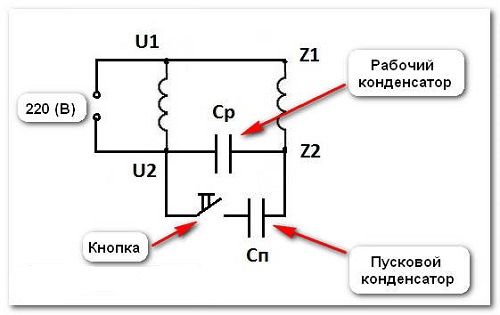 Схемы подключения трехфазного двигателя в однофазную сеть