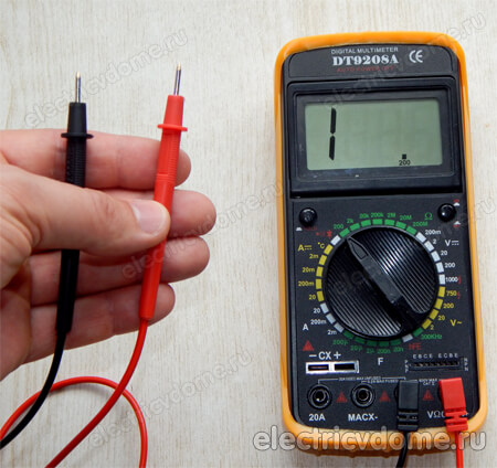 измерение сопротивления резистора мультиметром
