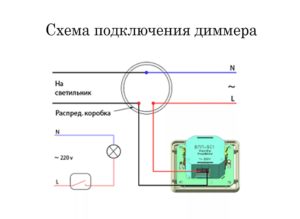 Схема подключения диммера вместо обыкновенного выключателя