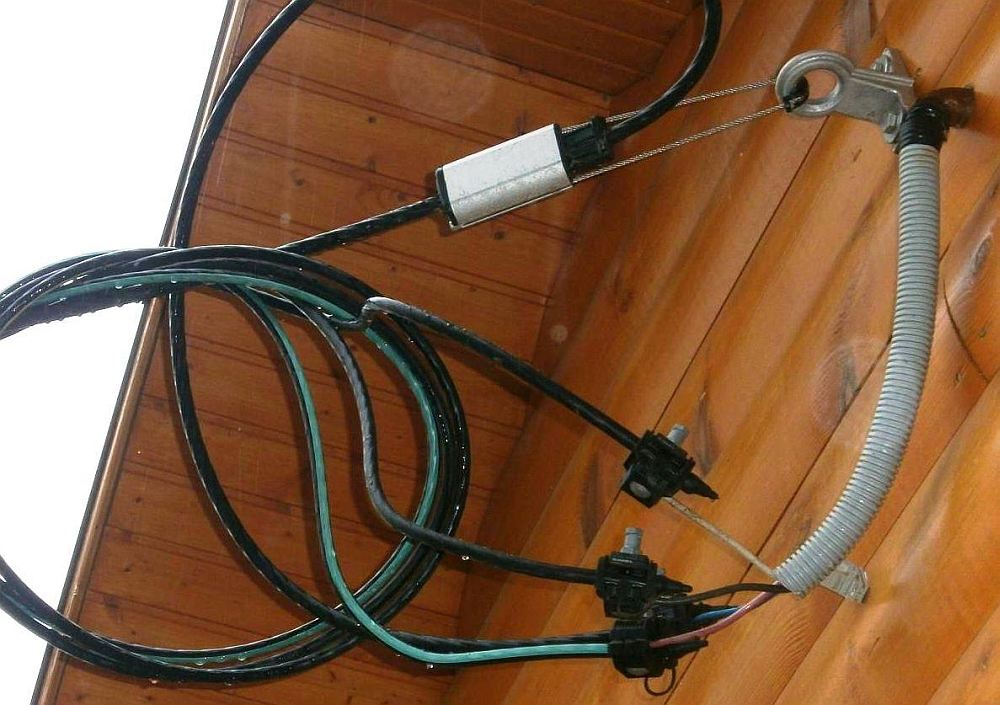 Ввод кабеля в дом