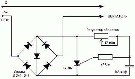 Частотный регулятор скорости для асинхронного двигателя