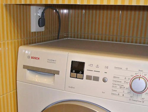 Розетка для стиральной машины в ванной