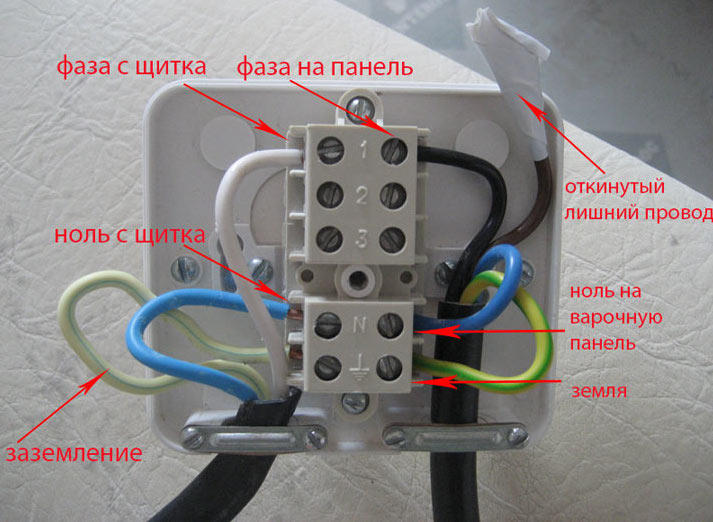 Как подключить варочную индукционную панель - Схемы, выбор кабеля .