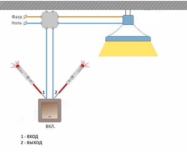 Схема подключения двухклавишного выключателя на две лампочки - особенности электромонтажа для обеспечения комфортного освещения в помещении