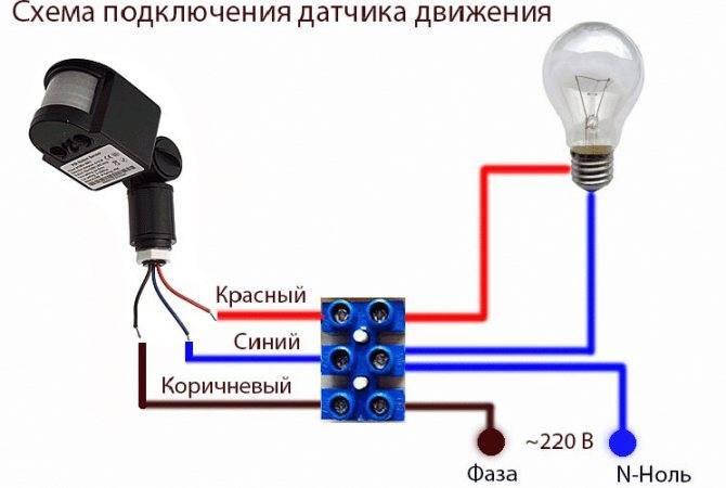 Лампы с датчиком движения - принцип работы и способы подключения